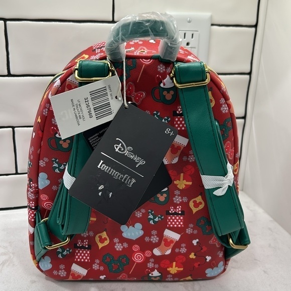 Loungefly Disney Mickey Mouse Holiday Sweets & Treats Mini Backpack NWT! - Picture 3 of 16